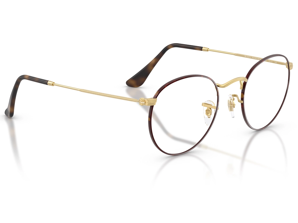 Ray-Ban RX3447V 3188 50 Polished Matte Havana on Matte Arista Gold