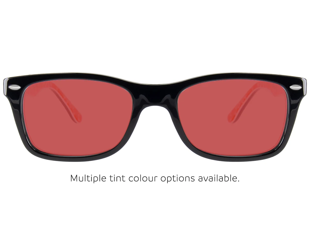 Ray-Ban RX5228 2479 50 Black on Red