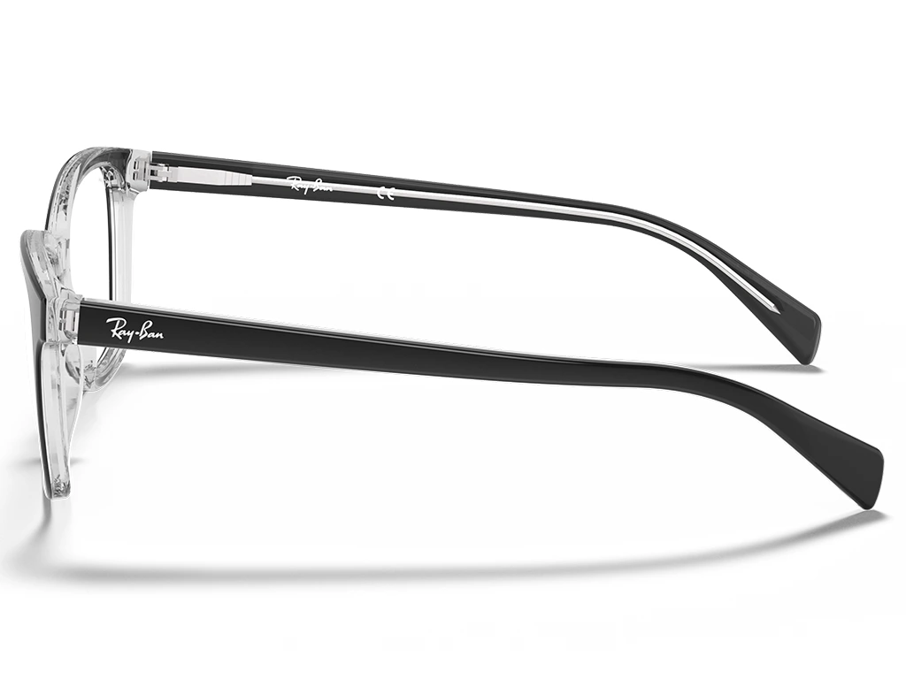 Ray-Ban RX5362 2034 Black on Transparent 52