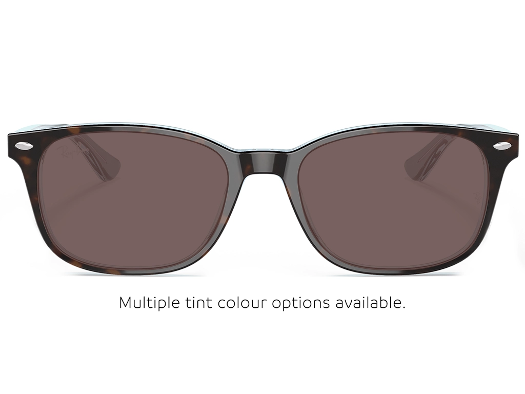 Ray-Ban RX5375 5883 Havana on Light Blue 53