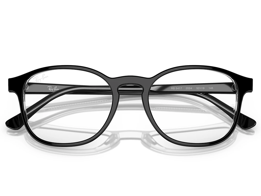 Ray-Ban RX5417 2034 Black on Transparent 50