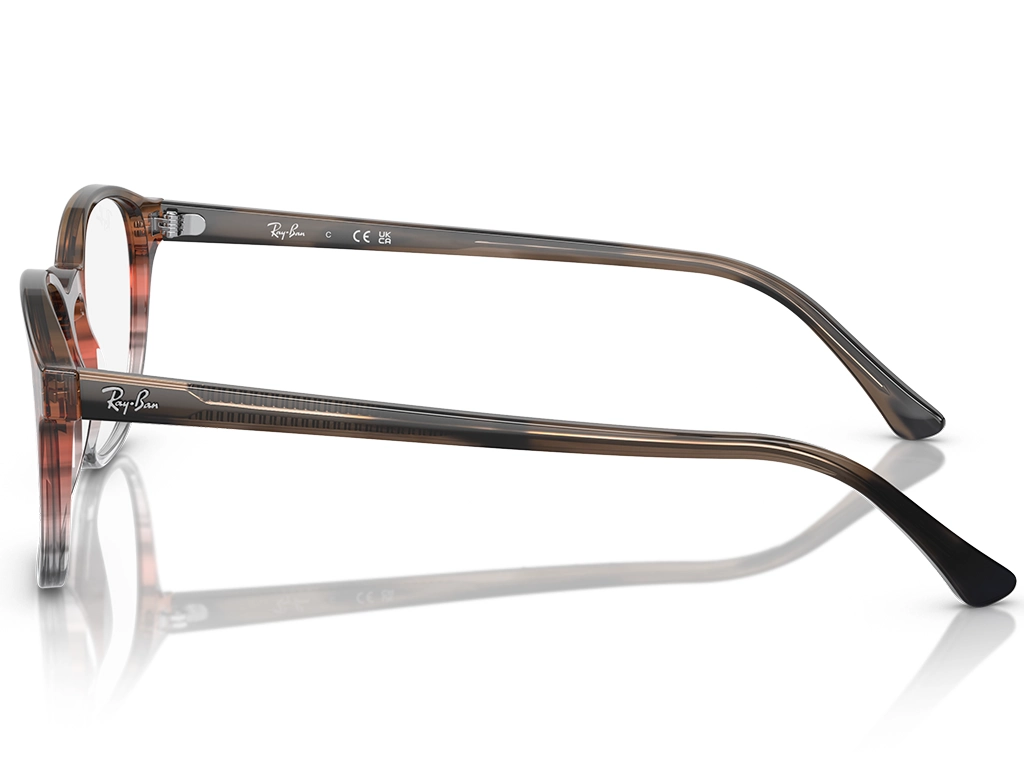Ray-Ban RX5417 8251 50 Striped Brown and Red
