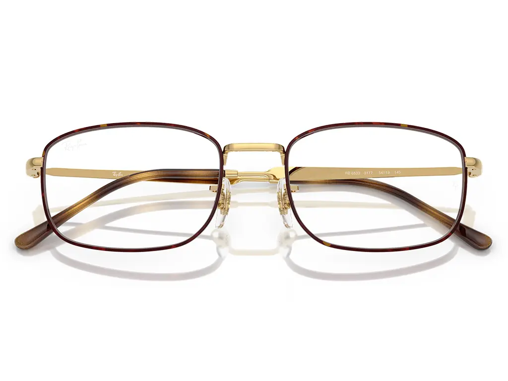 Ray-Ban RX6533 3177 54 Havana on Arista Gold
