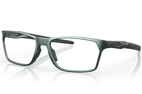 Oakley Hex Jector OX8032 07 55 Dark Matte Silver/Blue Colorshift