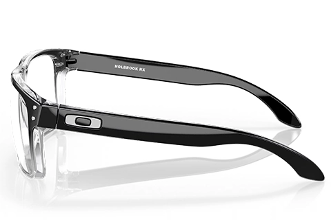 Oakley Holbrook RX OX8156 815606 56 Polished Black Clear Fade