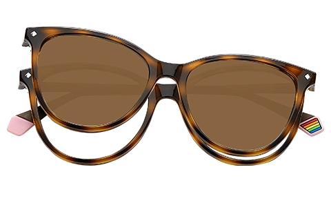 Photos - Glasses & Contact Lenses Polaroid PLD 6138/CS 086 Havana 53 Polarised 
