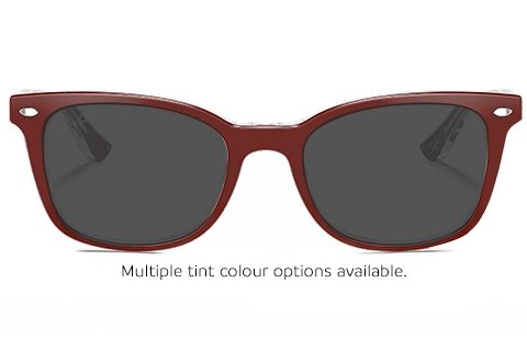 0RX5285 5738 Bordeaux on Transparent 53