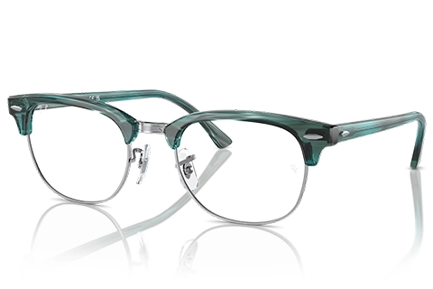 Ray-Ban Clubmaster RB5154 8377 51 Striped Green