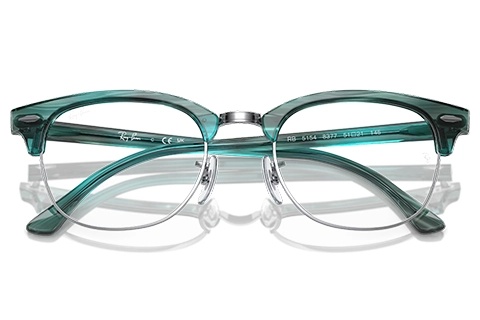 Ray-Ban Clubmaster RB5154 8377 51 Striped Green