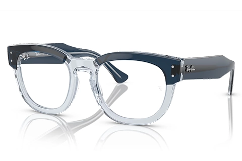 Ray-Ban Mega Hawkeye RX0298V 8324 50 Blue on Transparent Blue