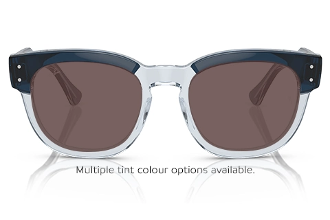Ray-Ban Mega Hawkeye RX0298V 8324 50 Blue on Transparent Blue