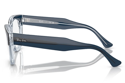 Ray-Ban Mega Hawkeye RX0298V 8324 50 Blue on Transparent Blue