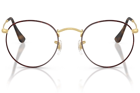 Ray-Ban RX3447V 3188 50 Polished Matte Havana on Matte Arista Gold