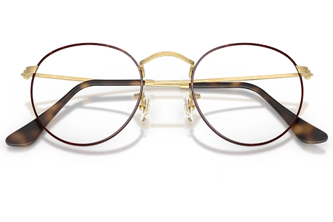 Ray-Ban RX3447V 3188 50 Polished Matte Havana on Matte Arista Gold