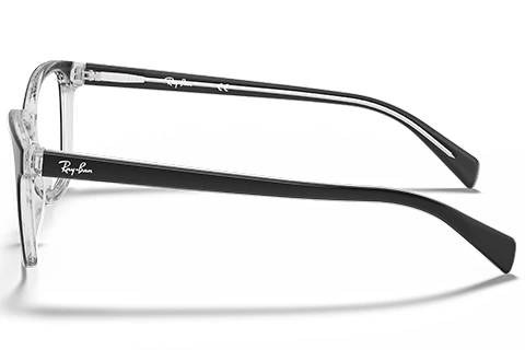 Ray-Ban RX5362 2034 Black on Transparent 52