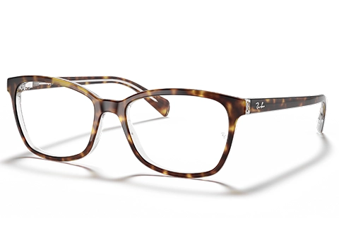 Ray-Ban RX5362 5082 52 Havana On Transparent