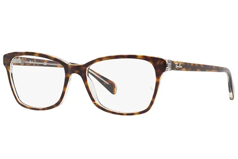 Ray-Ban RX5362 5082 Havana on Transparent 54