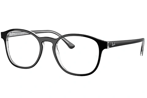 Ray-Ban RX5417 2034 Black on Transparent 50