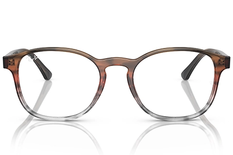 Ray-Ban RX5417 8251 50 Striped Brown and Red