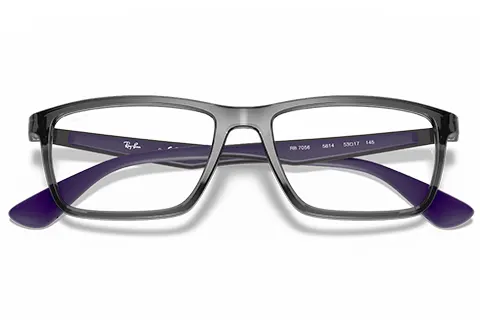 Ray-Ban RX7056 5814 55 Transparent Grey