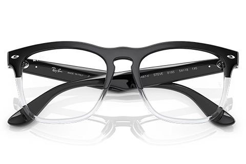Ray-Ban Steve RX4487V 8193 54 Black on Transparent