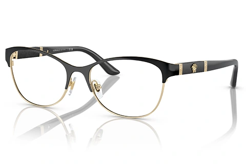 Versace VE1233Q 1366 Black/Pale Gold 53