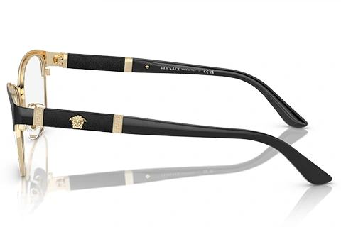 Versace VE1233Q 1366 Black/Pale Gold 53