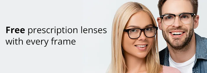 Free prescription lenses with every frame