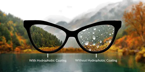 Glasses Lens Options Hydrophobic