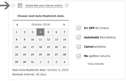 Automate your future orders