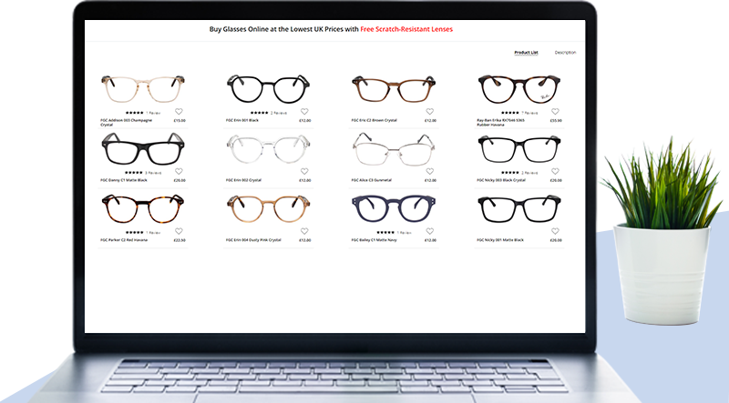 Choose the glasses frames