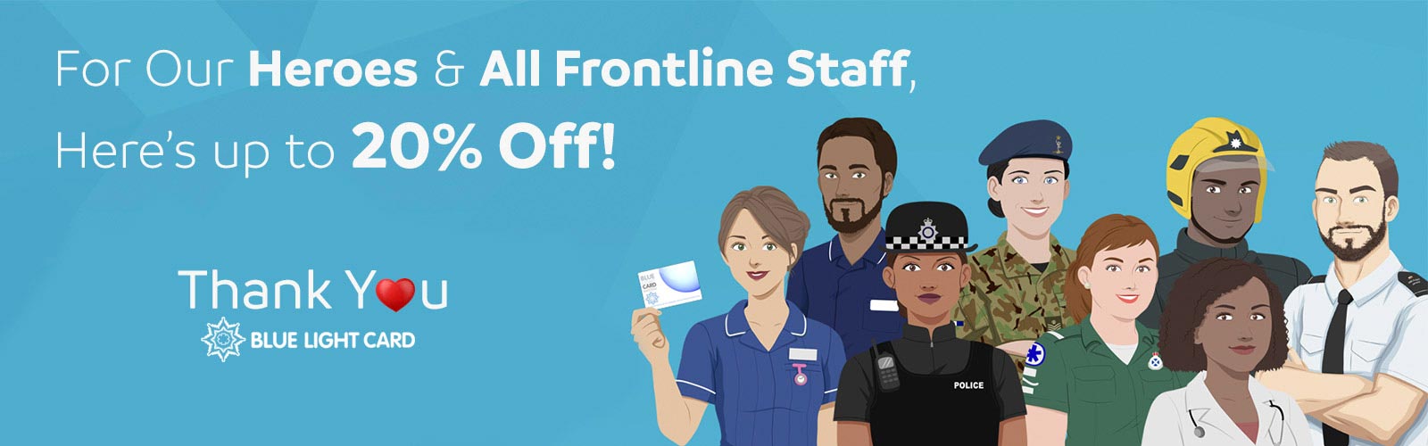 Blue Light Discount Card Available For Nurses and Carers 