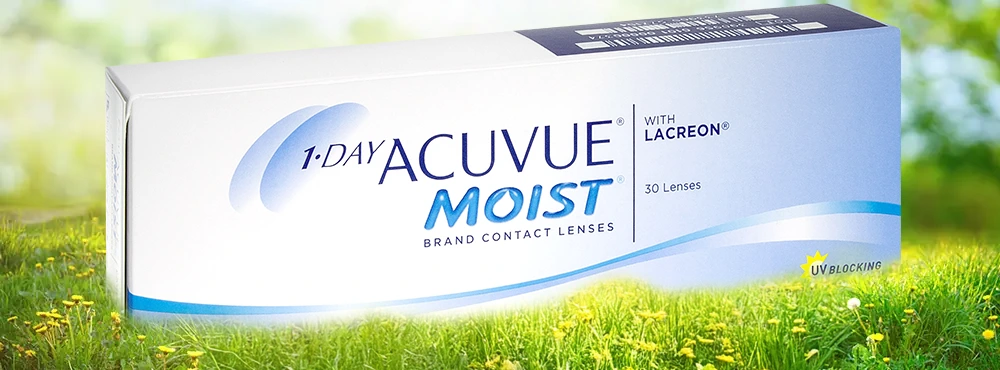 1-Day Acuvue Moist contact lenses