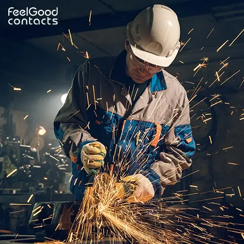 Man working at a construction site