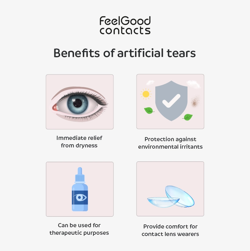 Benefits of artificial tears