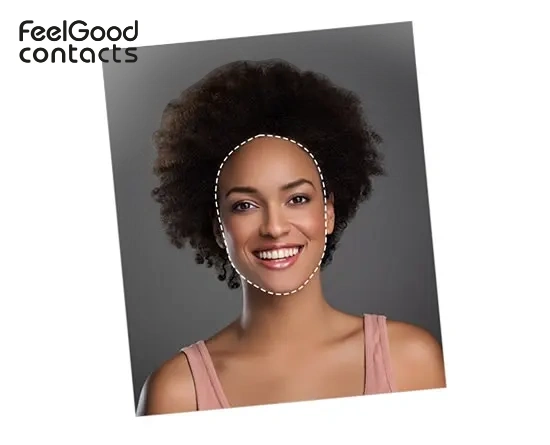 Determining face shape with the photo method