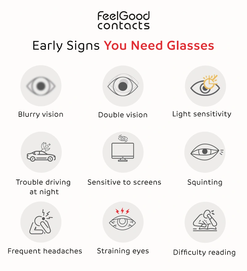 early signs you need glasses