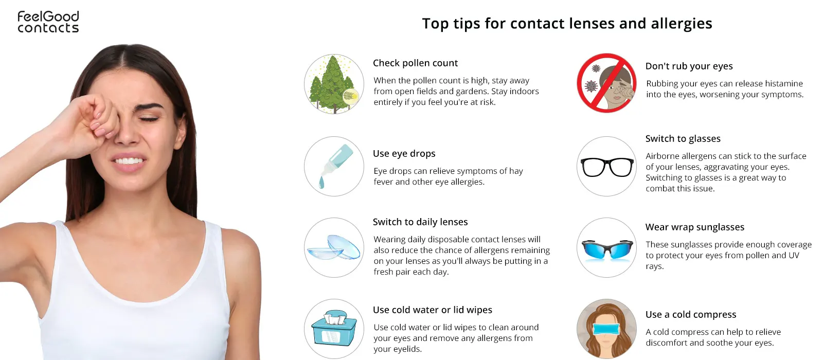 tips for contact lenses and allergies
