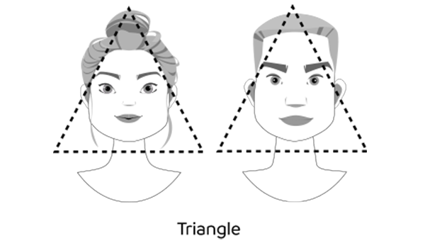 Triangle face shape