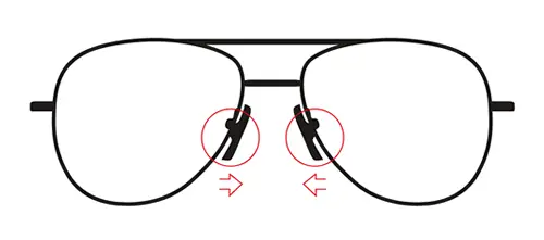 If your glasses are sitting too low