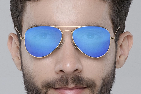 Feel Good Collection Alex Gold Blue Polarised