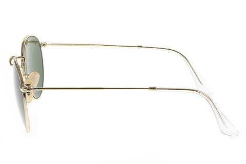Ray-Ban RB3447 Round Gold Green 001