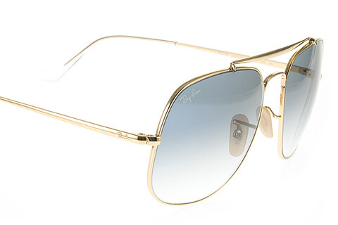 Ray-Ban RB3561 The General Gold Crystal Blue 001/3F57