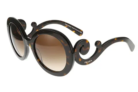 Prada PR27NS Minimal Baroque Havana 2AU6S1 sunglasses | Feel Good Contacts  UK