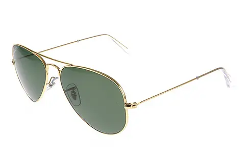 Ray Ban 'Classic' Aviator Sunglasses in Gold Frame-Meghan Markle