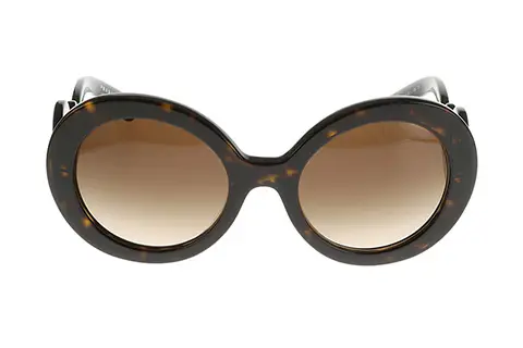 Prada PR27NS Minimal Baroque Havana 2AU6S1 sunglasses | Feel Good Contacts  UK