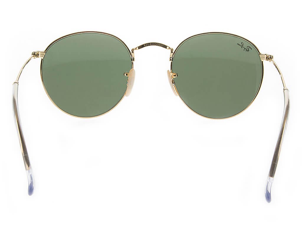 Ray-Ban RB3447 Round Gold Green sunglasses | Feel Good Contacts IE