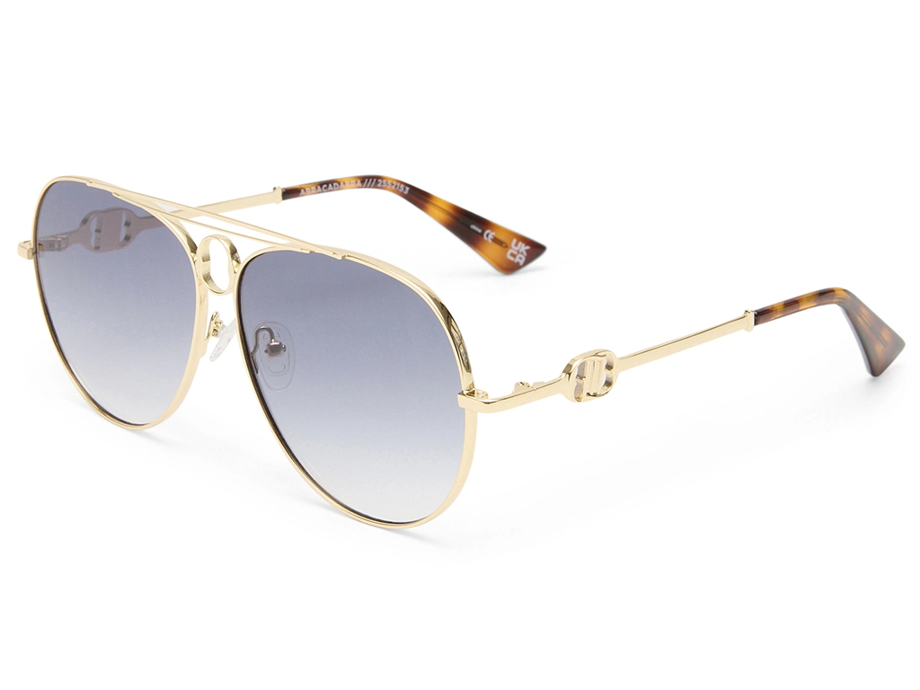 Le Specs Abracadabra 63 Bright Gold Smoke Grad