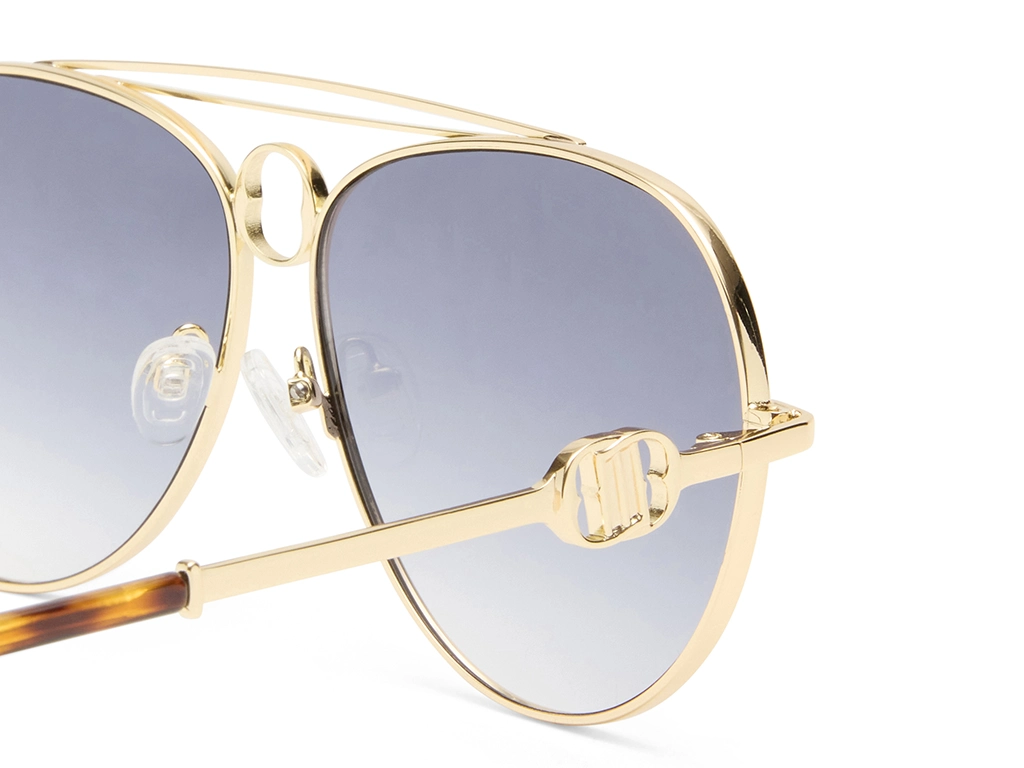 Le Specs Abracadabra 63 Bright Gold Smoke Grad