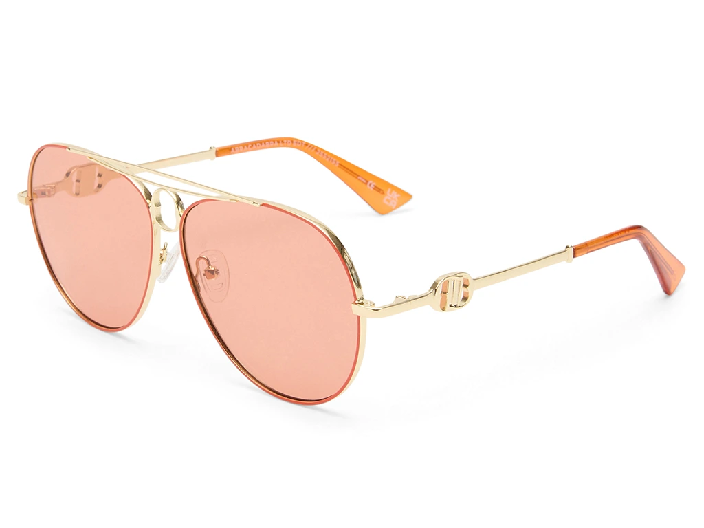 Le Specs Abracadabra 63 Bright Gold Tangerine